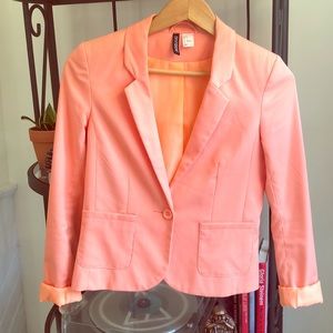 Coral/salmon blazer